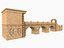 Colección Lowpoly Ancient Temples con interior