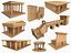 Colección Lowpoly Ancient Temples con interior