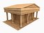 Colección Lowpoly Ancient Temples con interior
