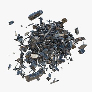 Animated Metal Explode Front