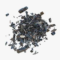 Animated Metal Explode Front