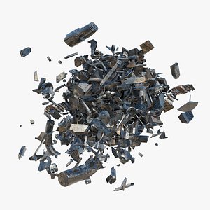 Animated Metal Explode Front