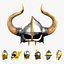 50 Warrior Helmet Base Mesh vol-1