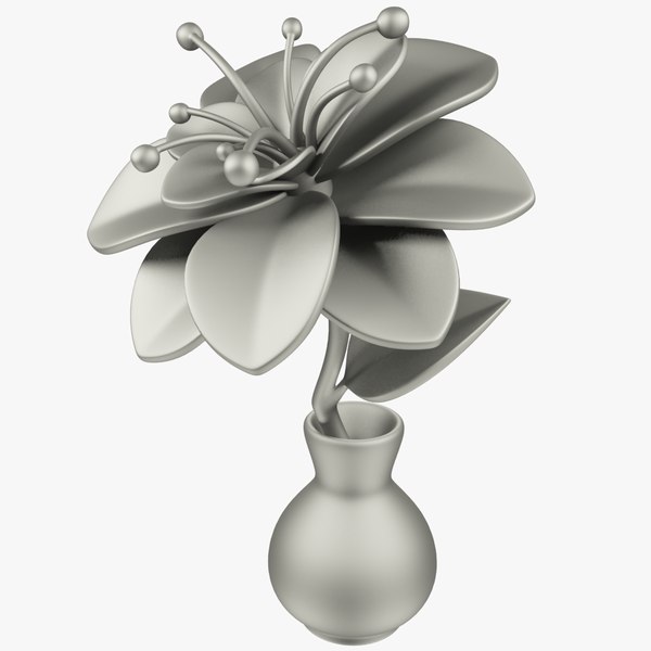3D model cartoon flower vase - TurboSquid 1360984