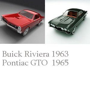 riviera pontiac gto 3d model