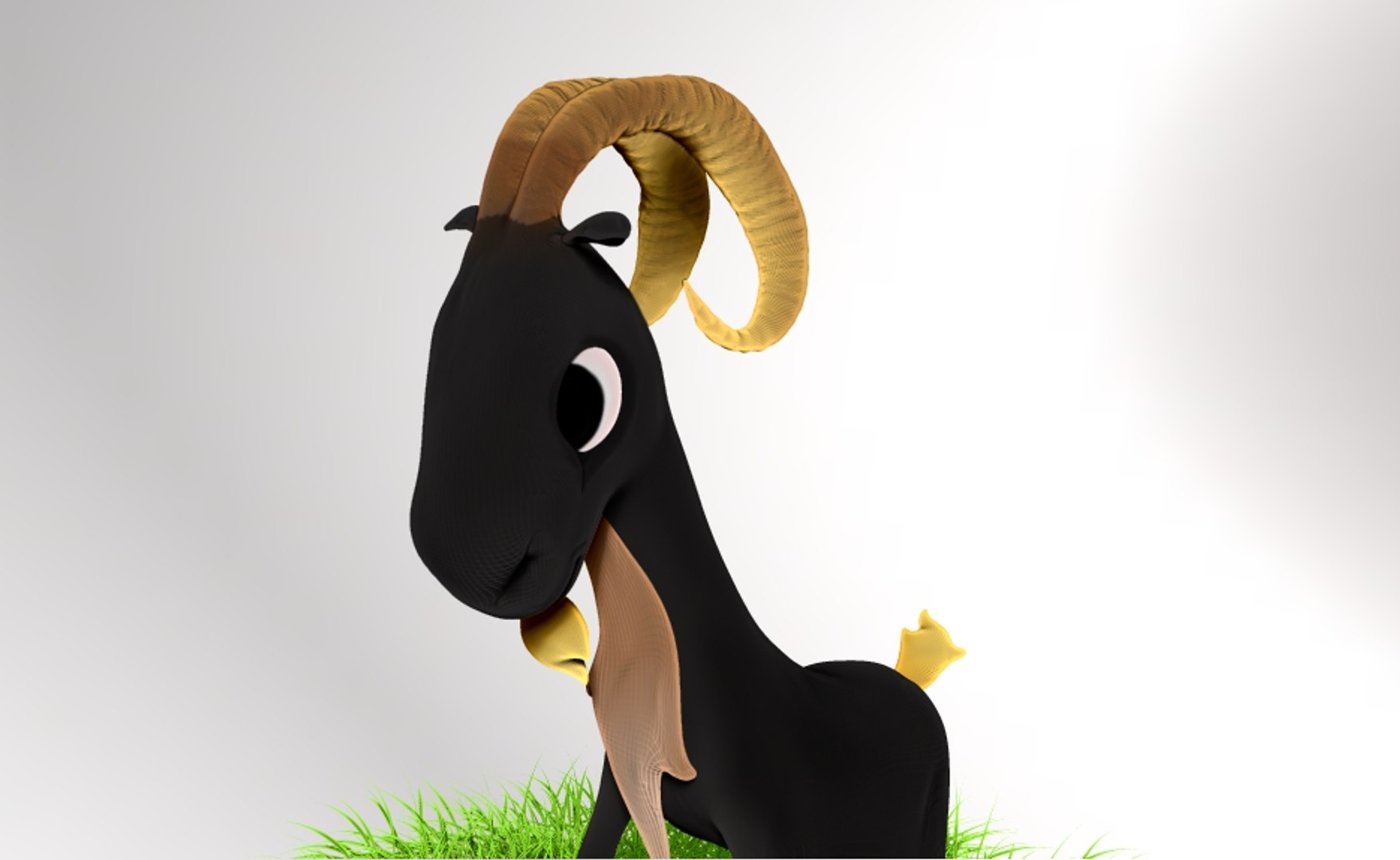 Goaty Goat 3dp Animation 3d Obj