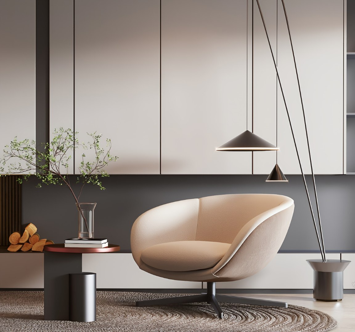3D Modern Single Sofa Model - TurboSquid 2298315