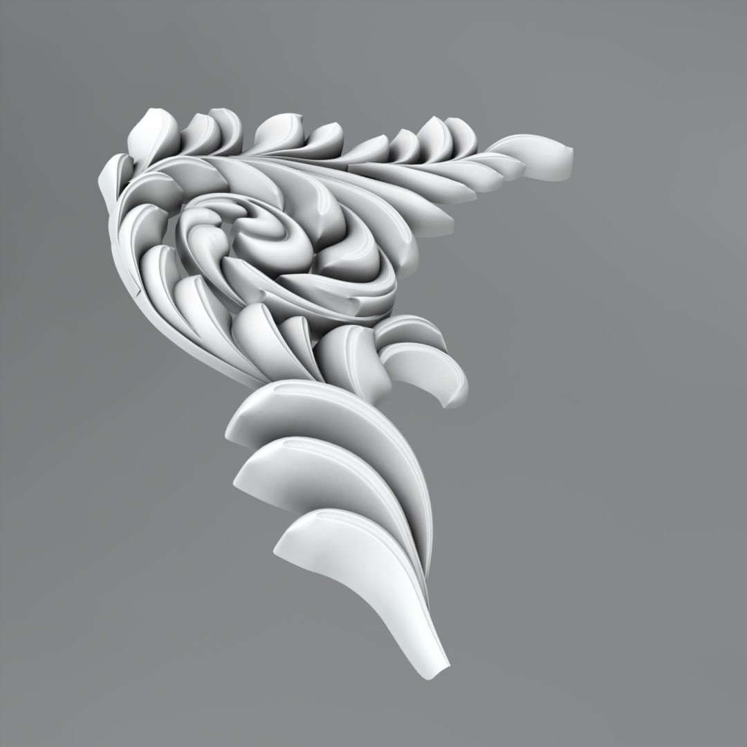 3d Classical Decoration Ornamental Model