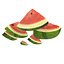 Sliced Watermelon Set 6 Pieces