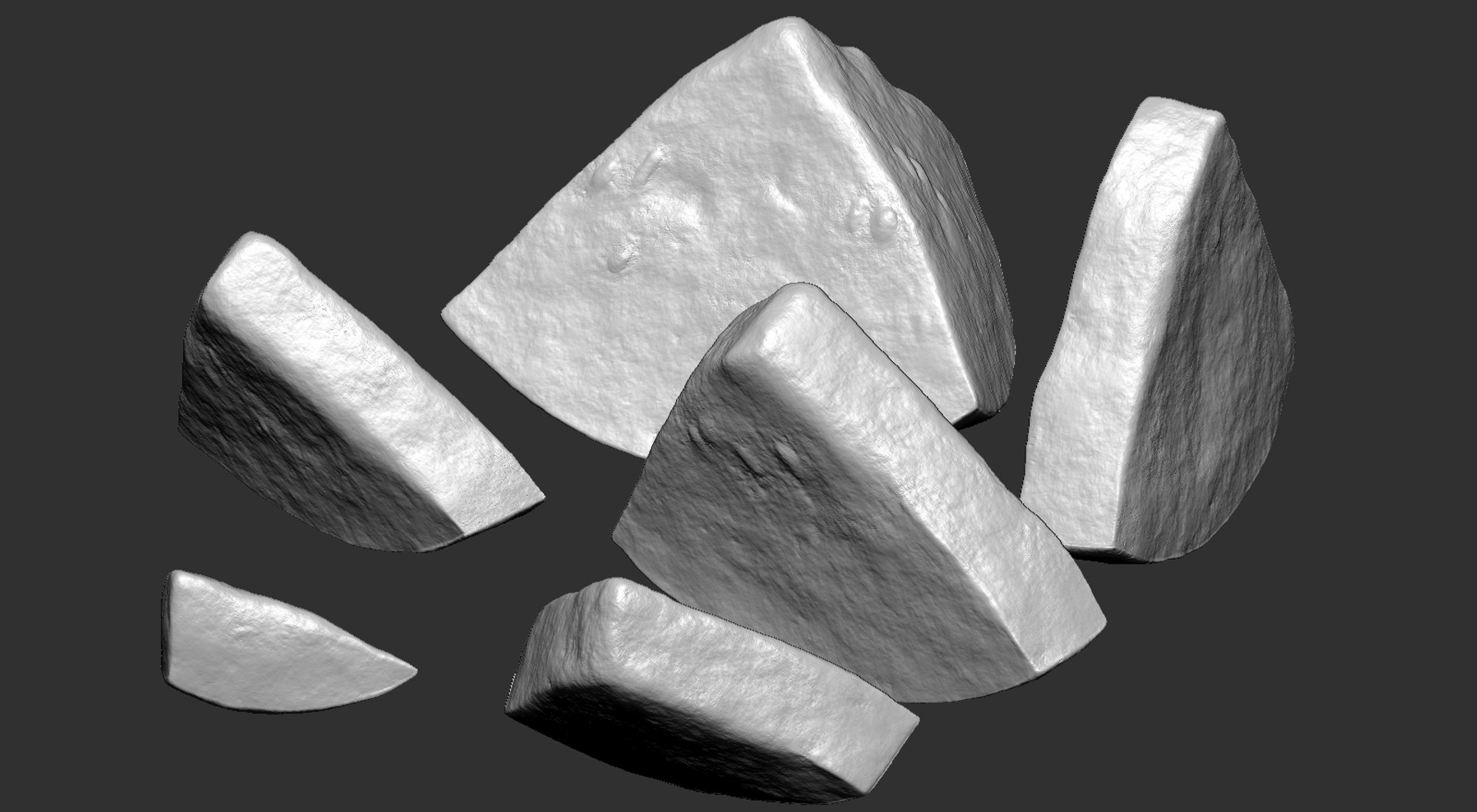 Sliced Watermelon Set 6 Pieces 3D model https://p.turbosquid.com/ts-thumb/CR/SVB4s0/Io/zbrush_03/jpg/1695684257/1920x1080/fit_q87/1ccfbdd30ed0c9473fa766fd7cdb70def18f0877/zbrush_03.jpg