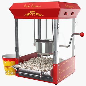 real popcorn machine 3D model