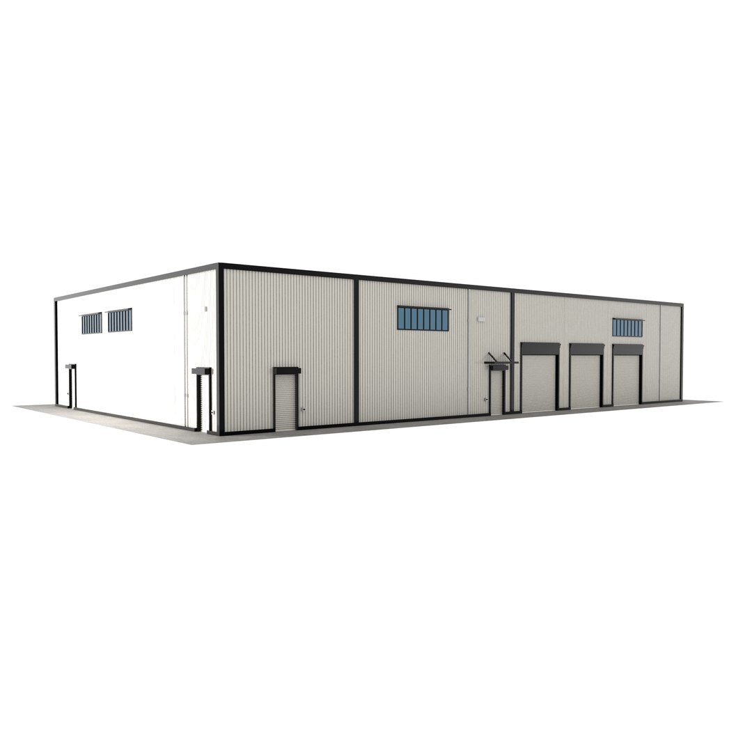 3d Industrial Site Warehouse Storage Facility Model Turbosquid 2215971