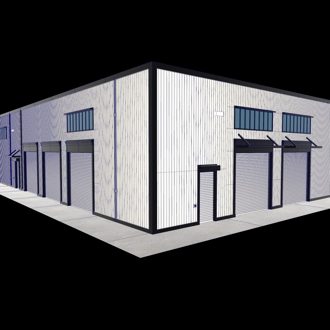 3d Industrial Site Warehouse Storage Facility Model Turbosquid 2215971