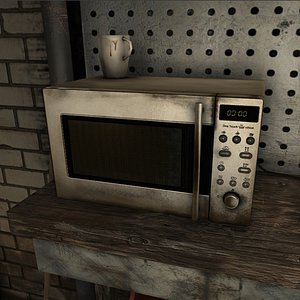 microwave low poly