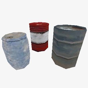 PS1 Low Poly Barrel Collection
