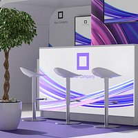 Branded Expo Demo Bar Mockup