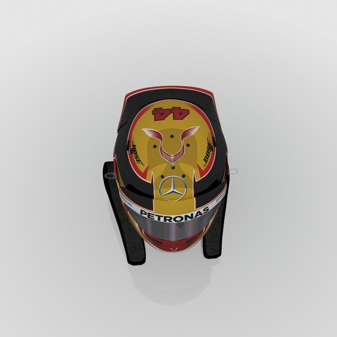 3D Model Lewis Hamilton Helmet 2017 | 1145851 | TurboSquid