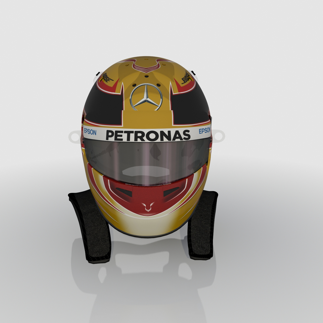 3D model lewis hamilton helmet 2017 | 1145851 | TurboSquid