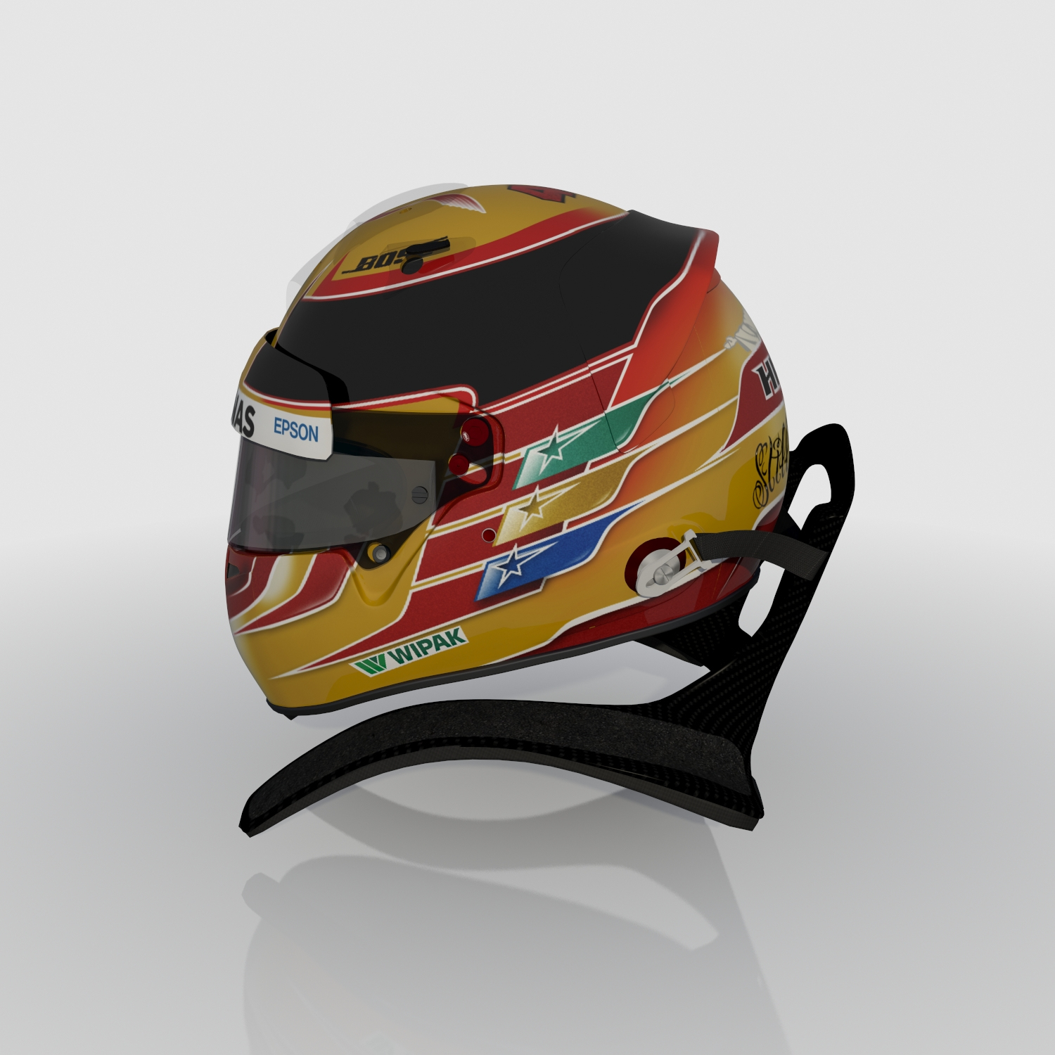 3D model lewis hamilton helmet 2017 | 1145851 | TurboSquid