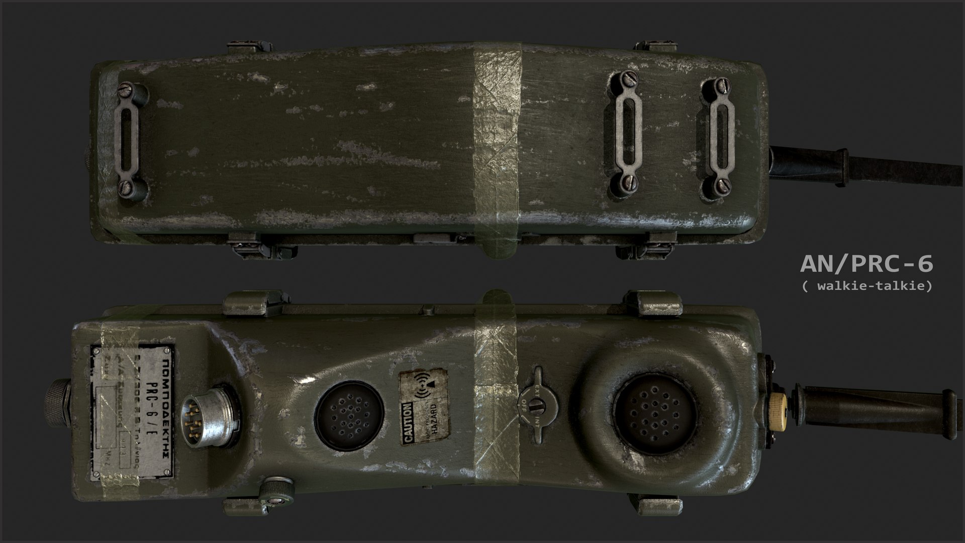 U S Talkie Prc-6 3D Model - TurboSquid 1232461