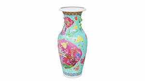 Chinese Nyonya Porcelain Pot 07 3D