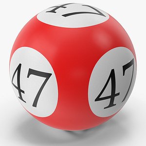 3D Bingo Ball 47 model