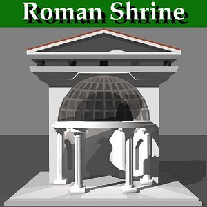 3d roman shrine