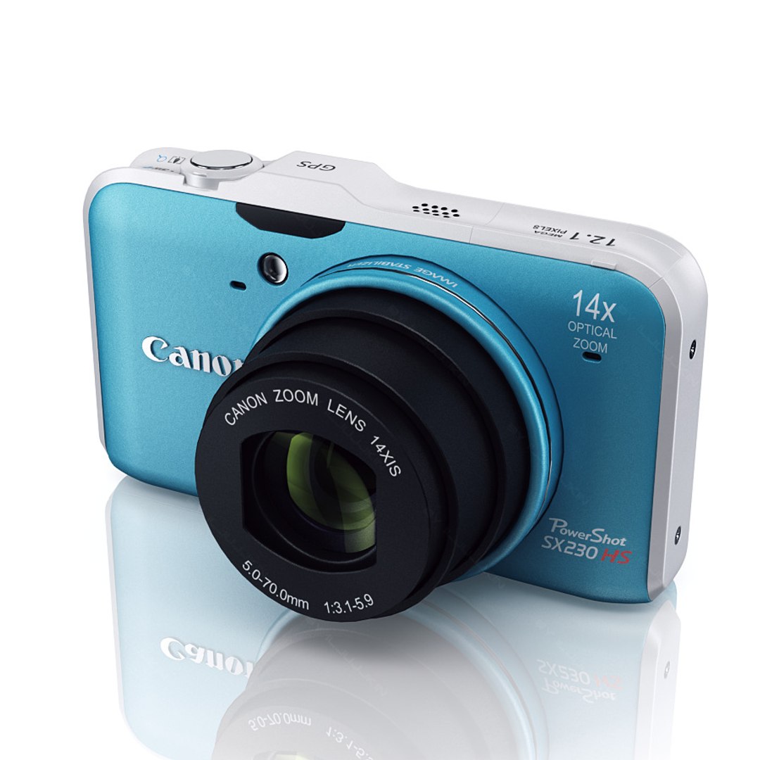 3ds max digital camera canon powershot
