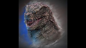 3D model godzilla head