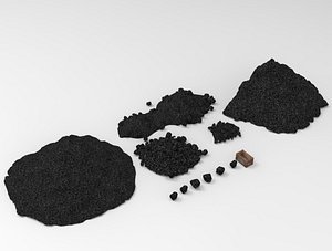 3D coal stone model