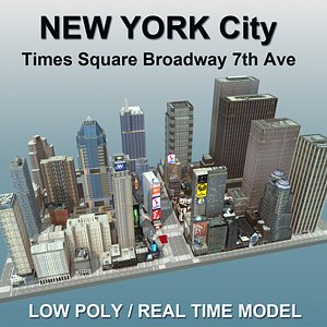 New York City Times Square Broadway 7th Ave
