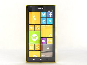 mobile phone nokia lumia 3d model