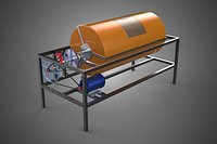 ROTARY TUMBLER DRUM COMPOSTING REACTOR COMPOSTER COMPOST MACHINE