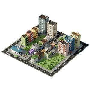Low-poly City Assets