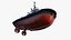 3D towing ship vessel model