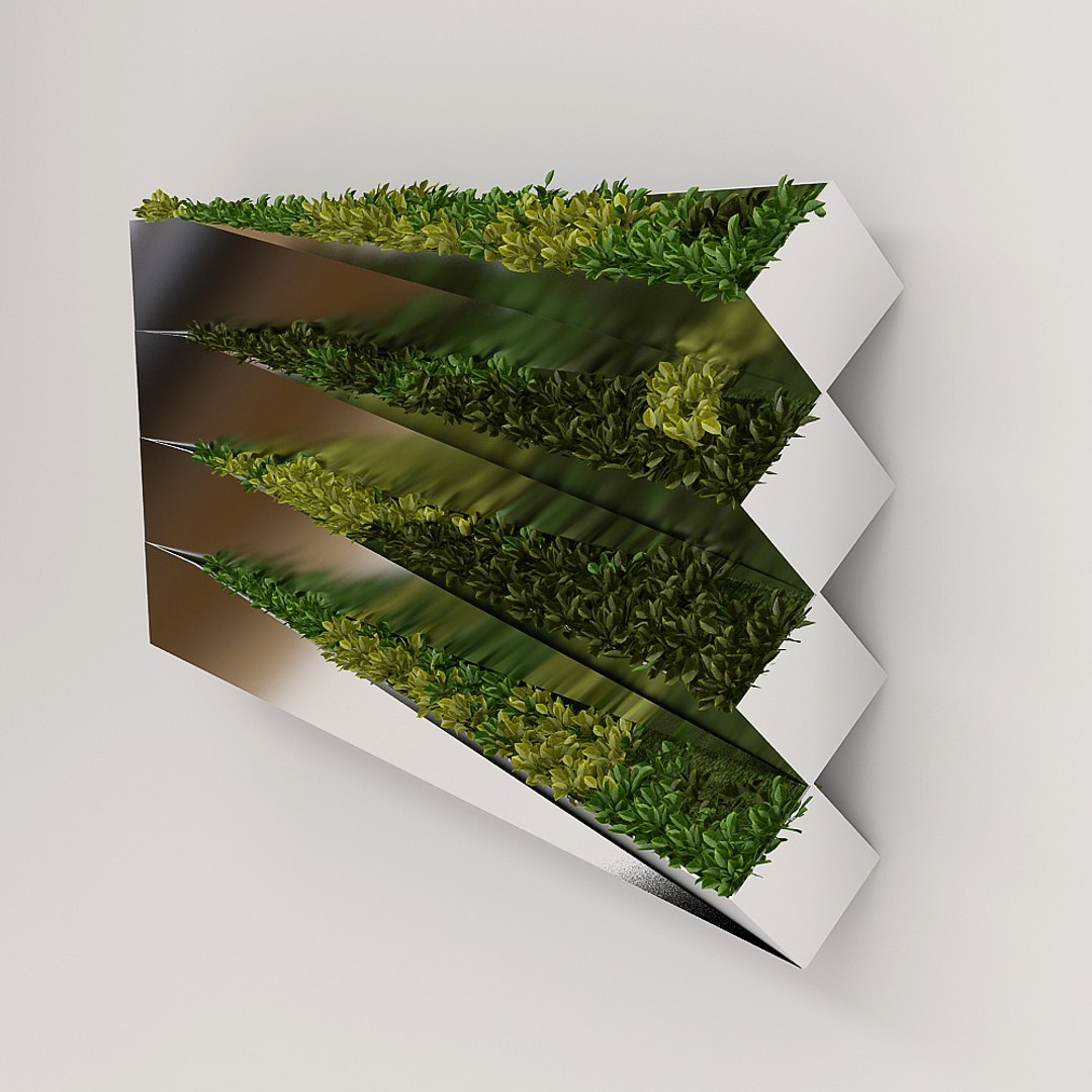 3d grass mirror