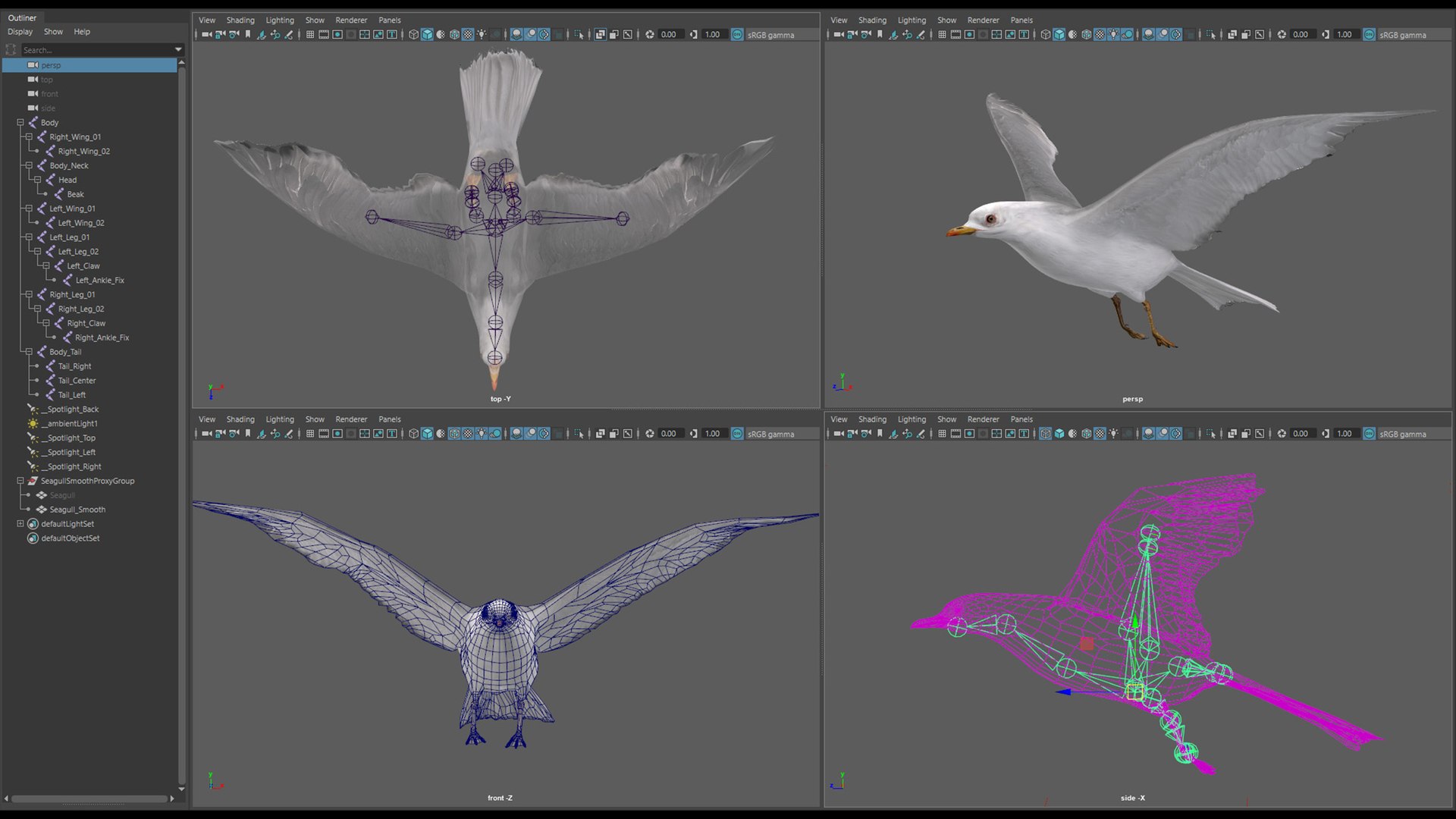 Animated Seagull model https://p.turbosquid.com/ts-thumb/CS/MhFgfI/MB/untitled1_0020_seagull_10_maya/jpg/1789547743/1920x1080/fit_q87/a043a1f7565b2282527162a72b1975a89800065a/untitled1_0020_seagull_10_maya.jpg
