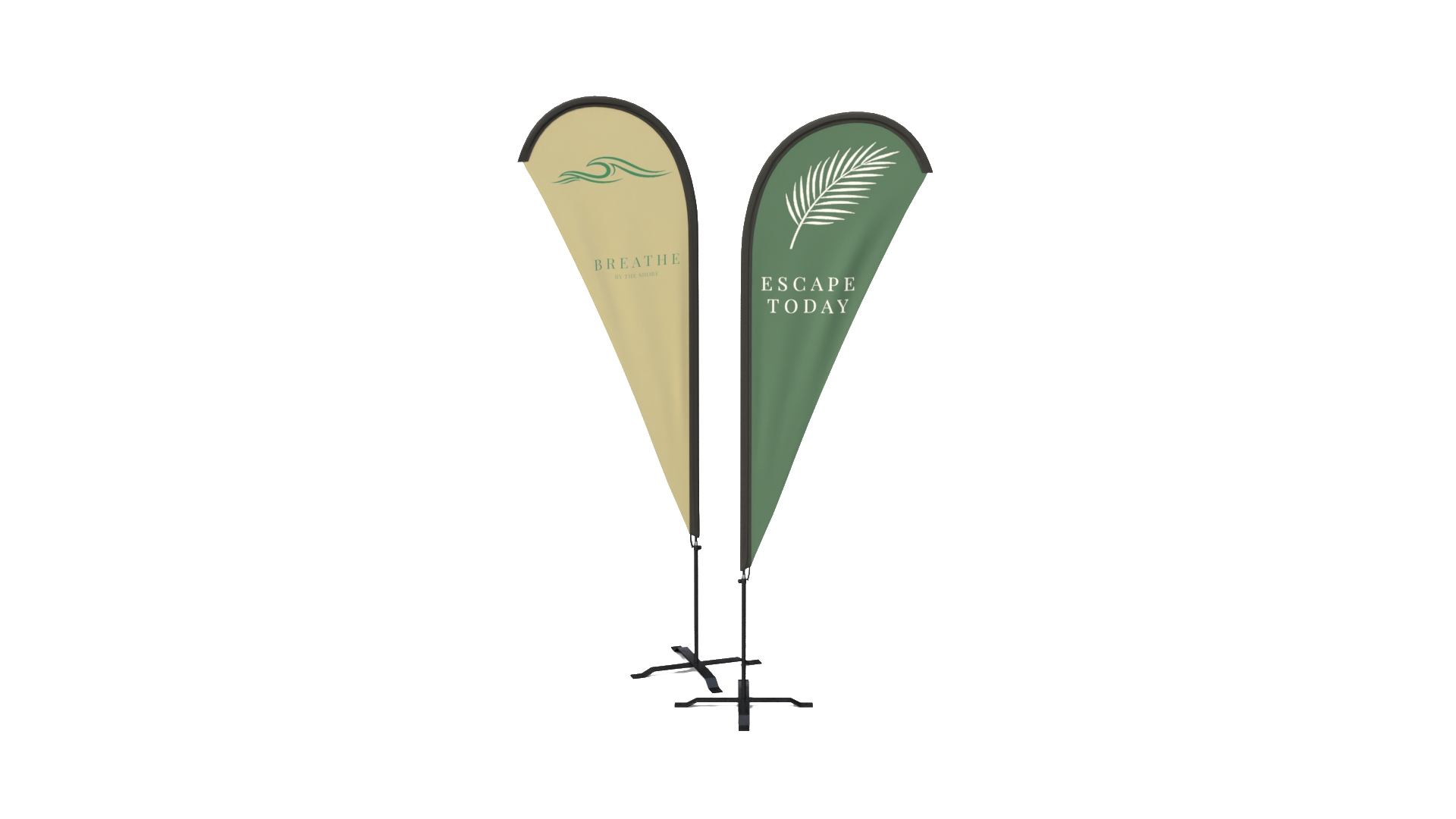 Feather Flag - Resort And Beach Custom Banner Model - TurboSquid 2629926