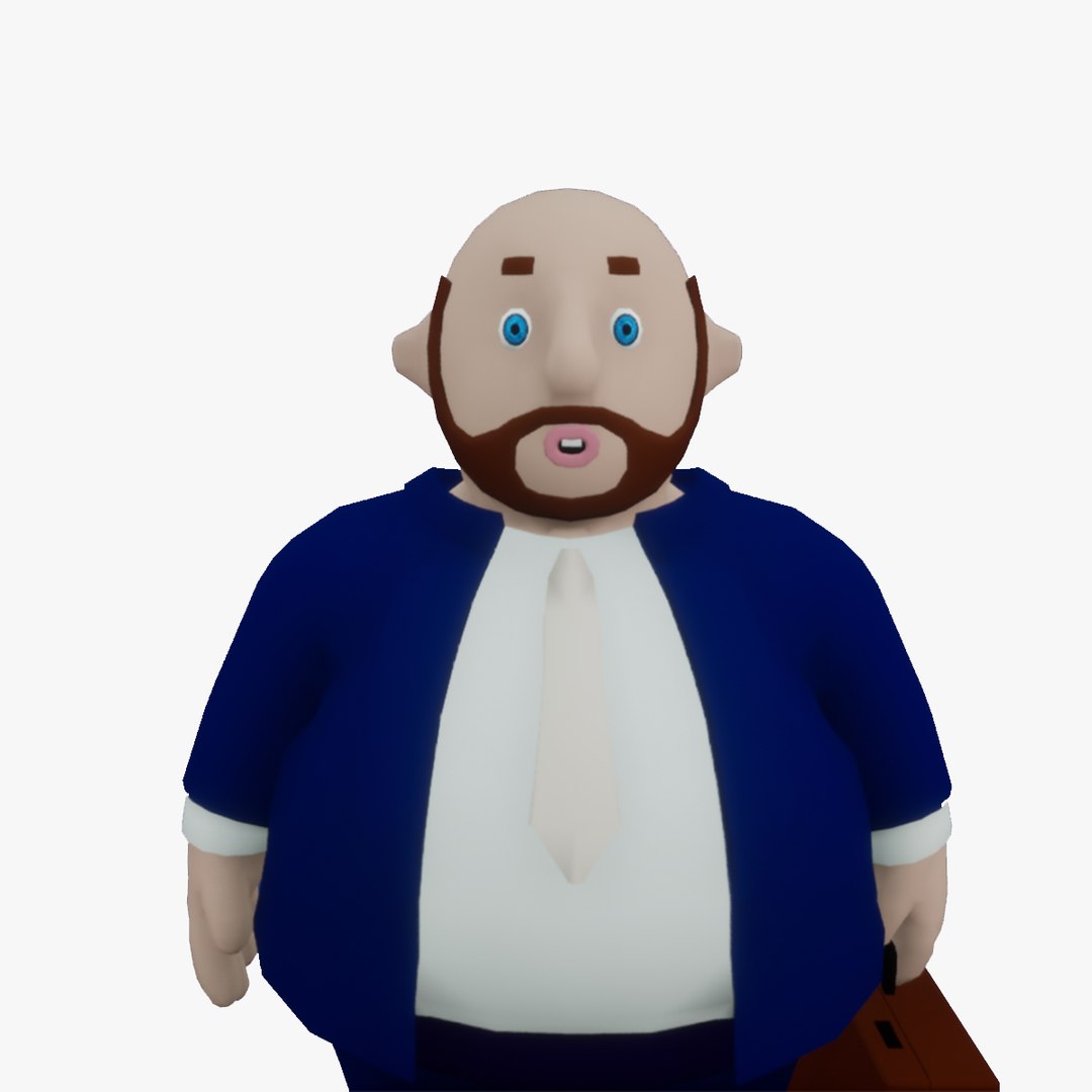 Businessman With Props Model - TurboSquid 2327233