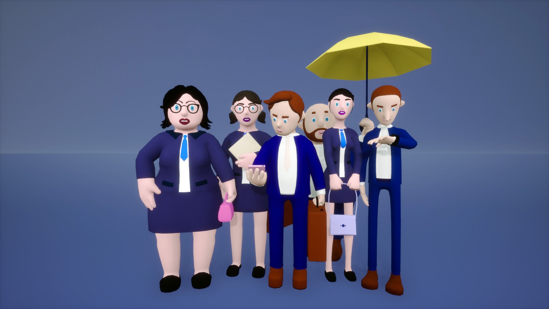 Businessman With Props Model - TurboSquid 2327233