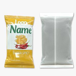 Chip Plastic Packet 3D model