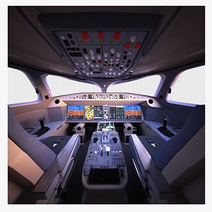 Airbus A220 - Realistic Cockpit Interior