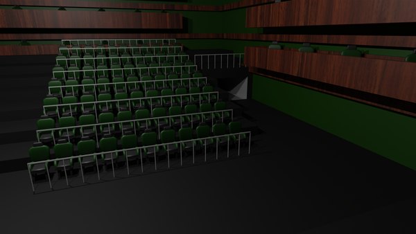 Interior da sala de teatro Modelo 3D - TurboSquid 2159621