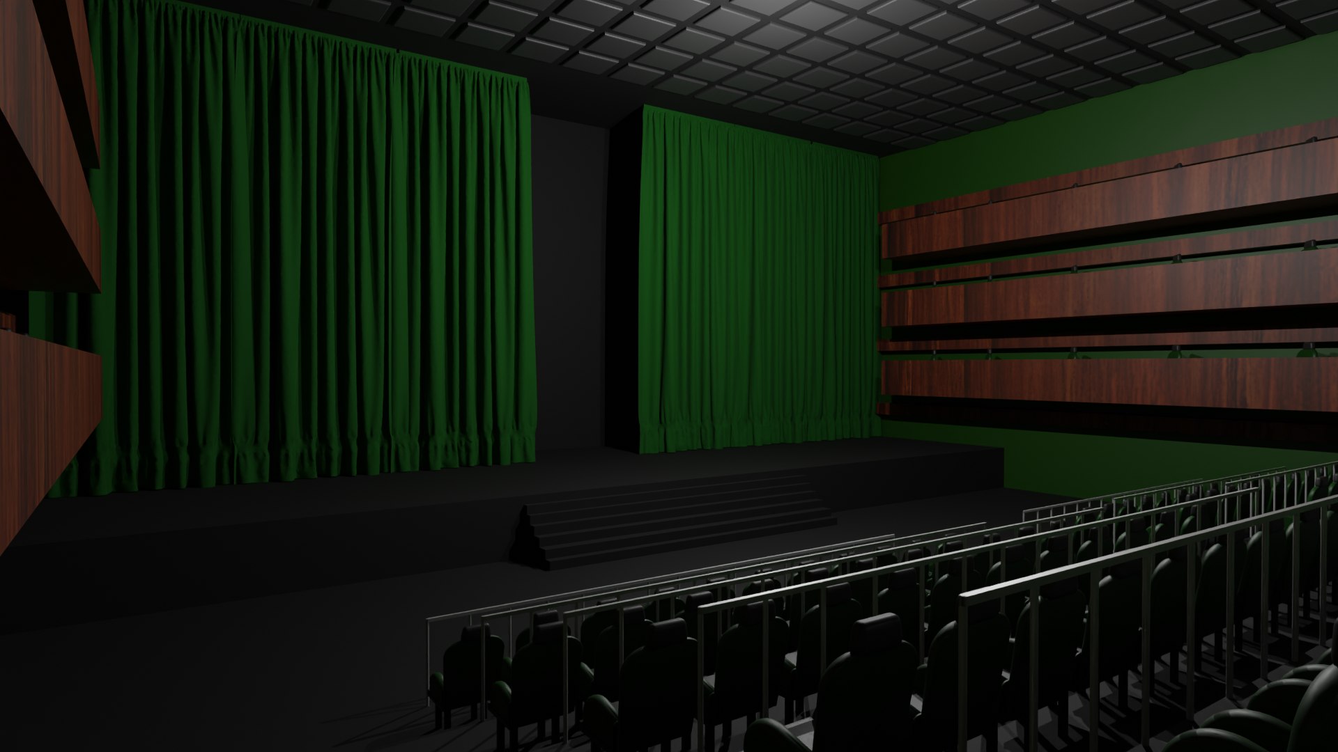 Theater Hall Interior 3D Model - TurboSquid 2159621