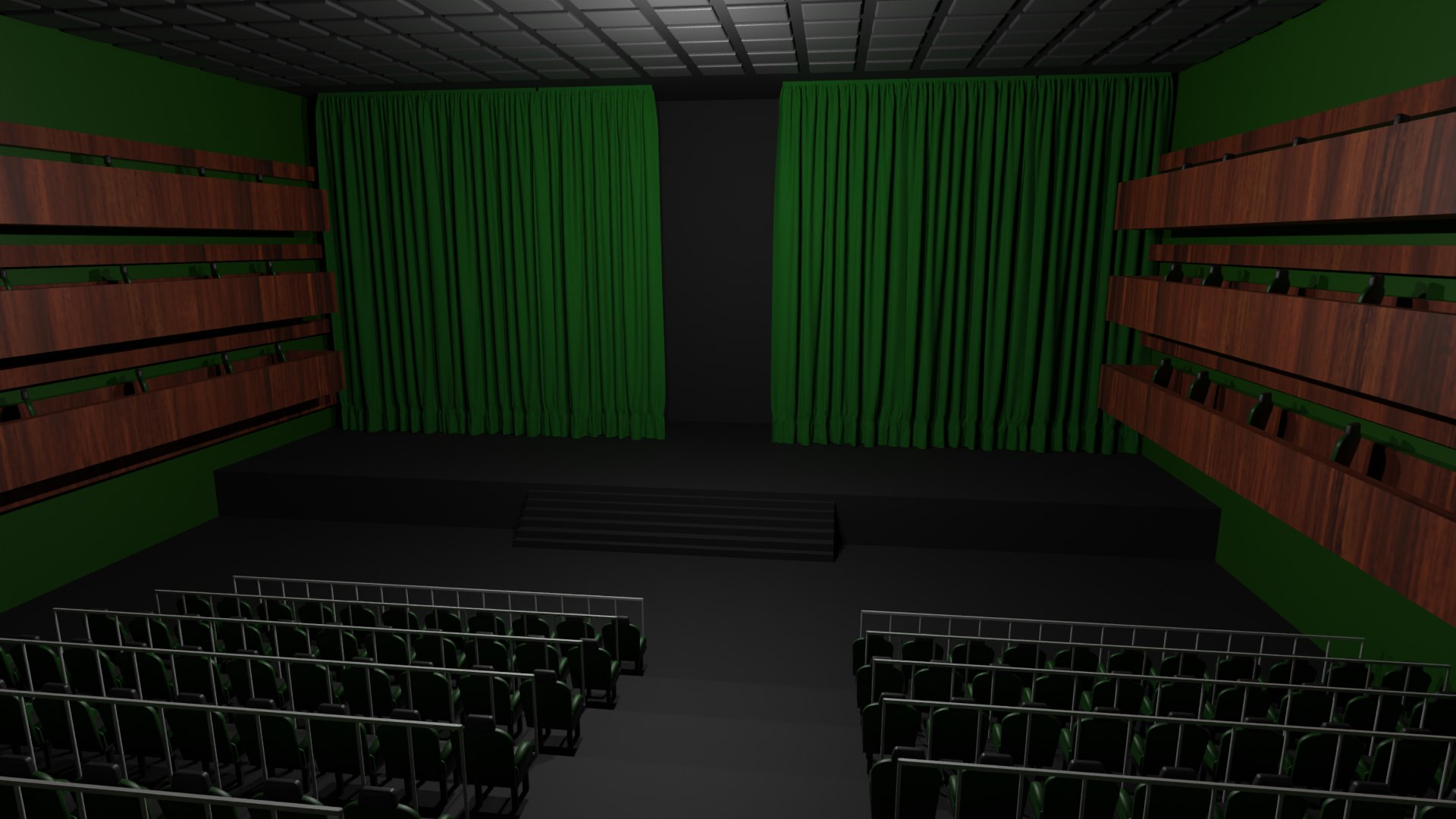 Theater Hall Interior 3D Model - TurboSquid 2159621
