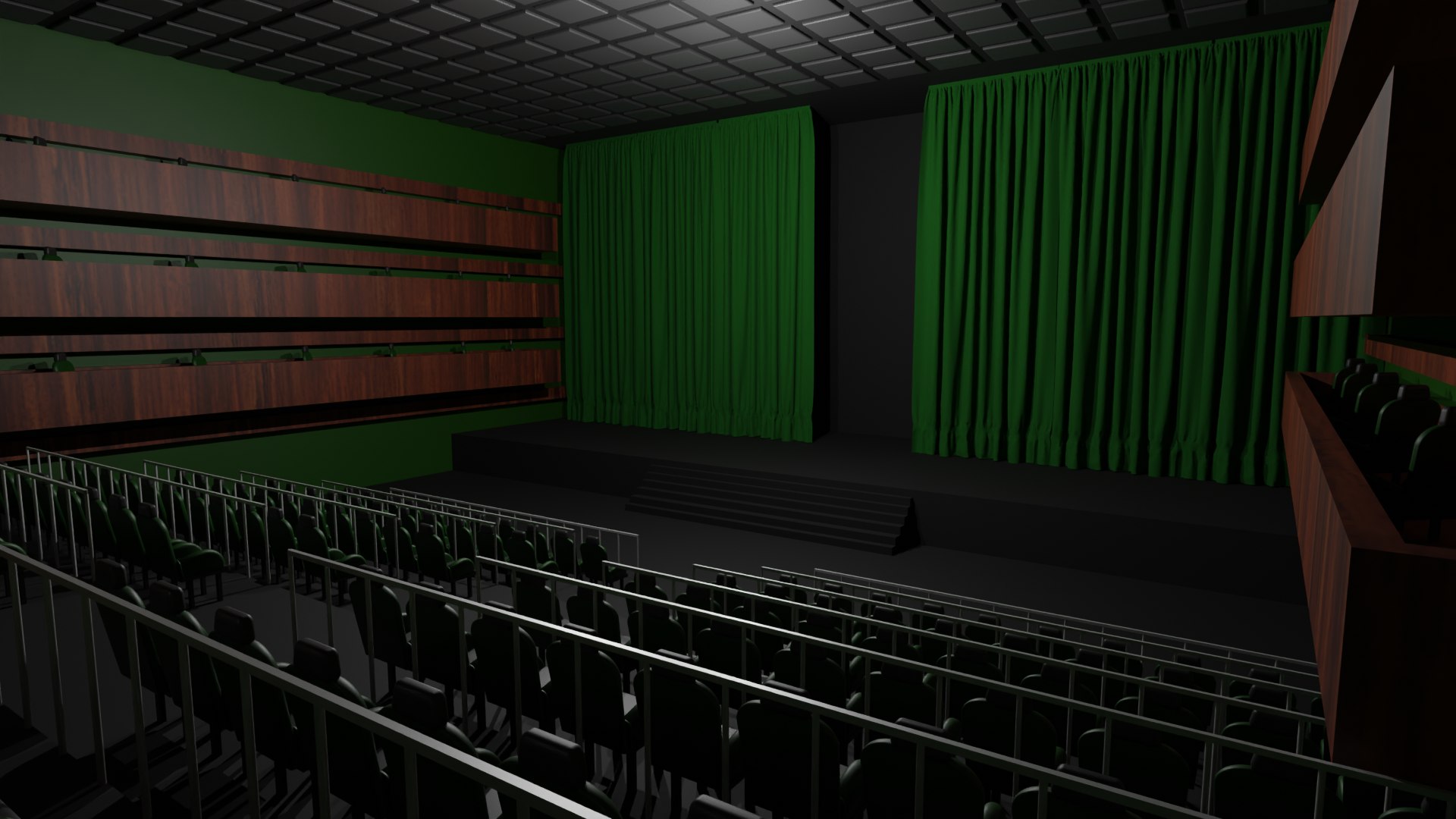 Theater Hall Interior 3D Model - TurboSquid 2159621