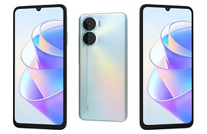 Honor Play 40 Plus Silver Low Poly 3D model