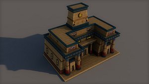3D model Egyptian Building 11