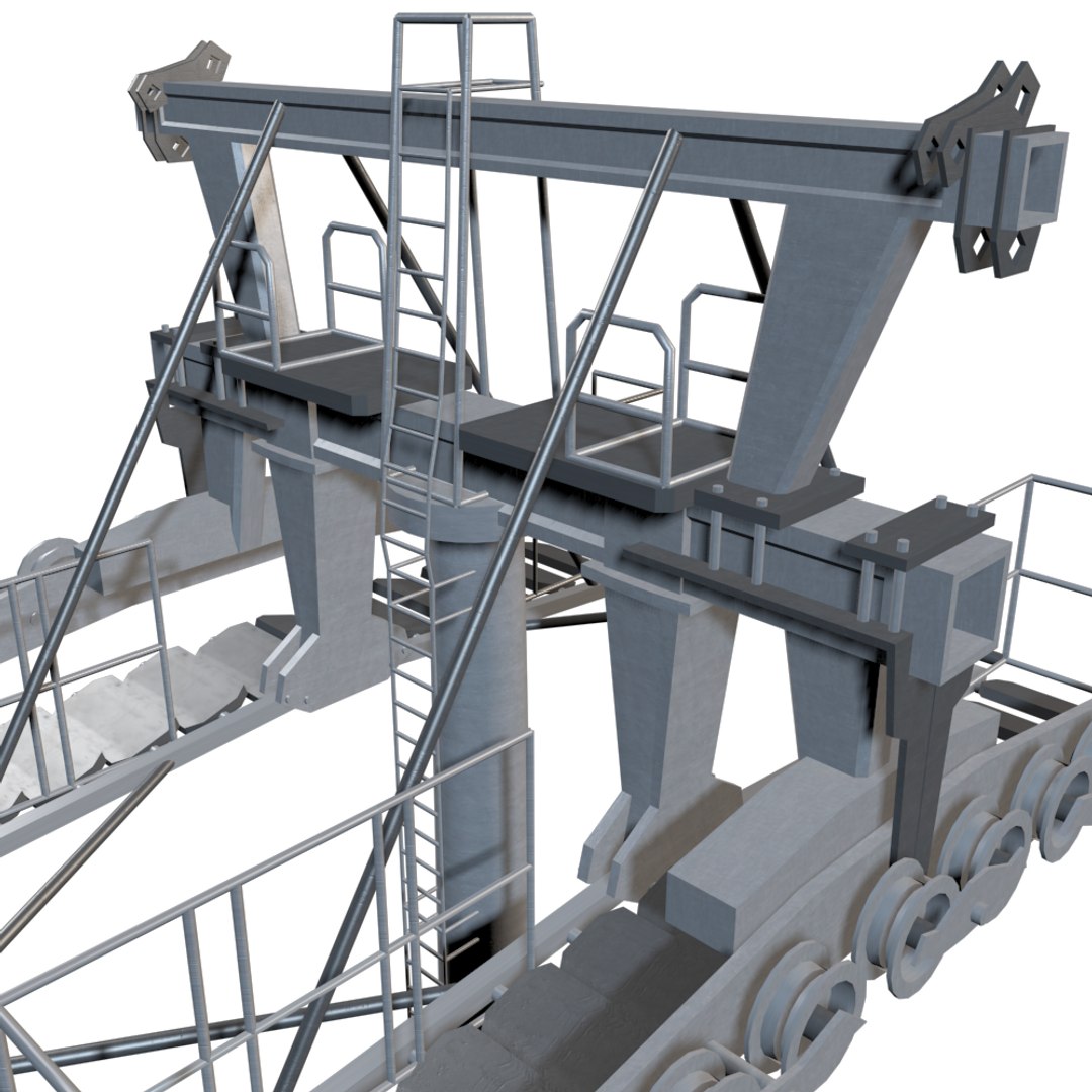 3d Ropeway Tower Model