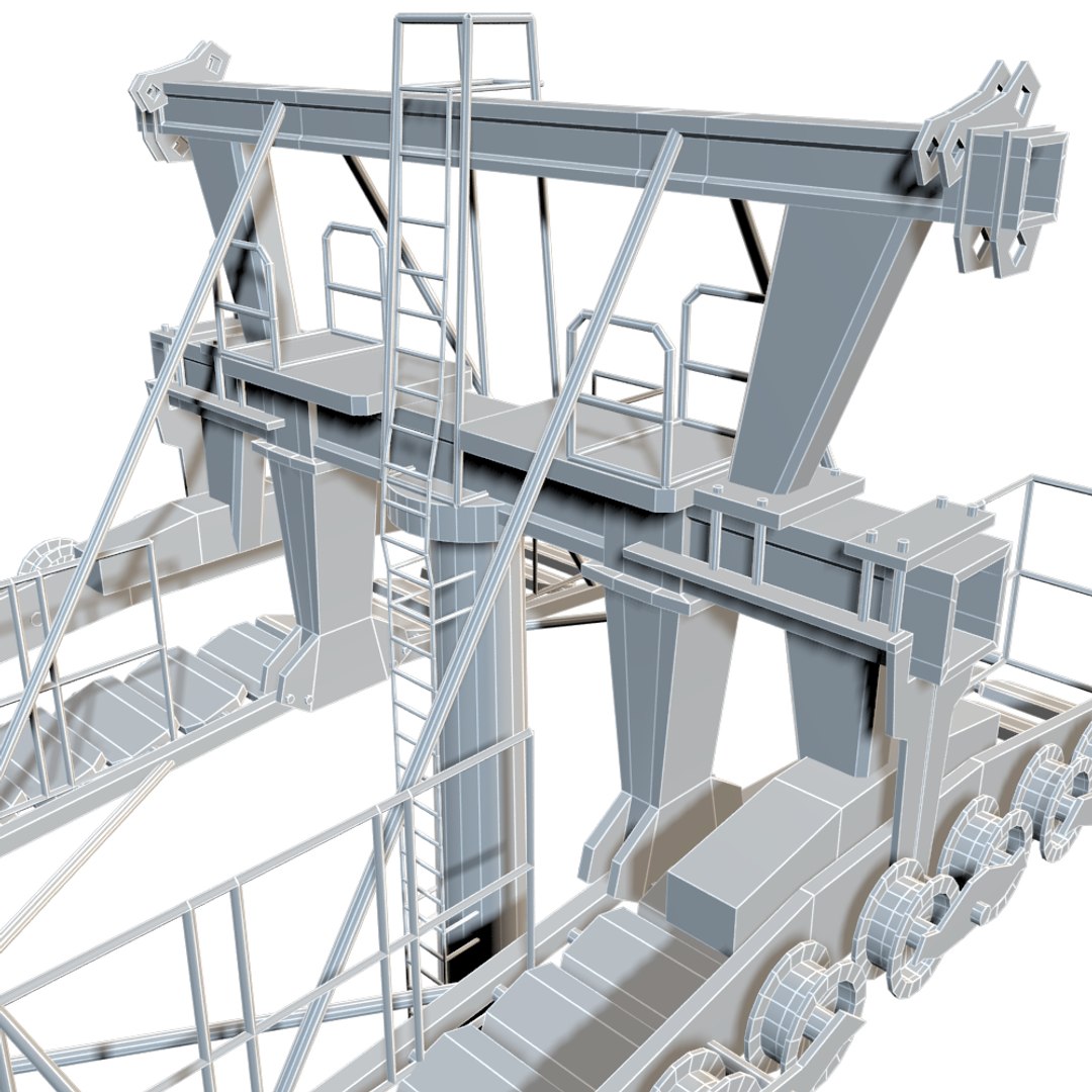3d Ropeway Tower Model